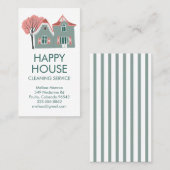 Hausreinigung Zuhause Services Charming Visitenkarte (Vorne/Hinten)