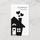 Hausreinigung Zuhause Services Minimal einfach Visitenkarte (Vorderseite)