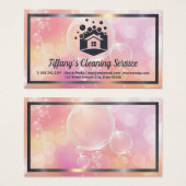 Hausreinigungs-Service-Logo | Seifenblasen (Vorne & Hinten)