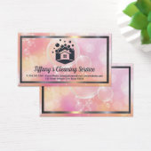 Hausreinigungs-Service-Logo | Seifenblasen (Schreibtisch)