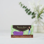 Hausreinigungs-Visitenkarten Visitenkarte (Stehend Vorderseite)