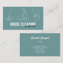 Hausreinigungsdienst Modernes Teal