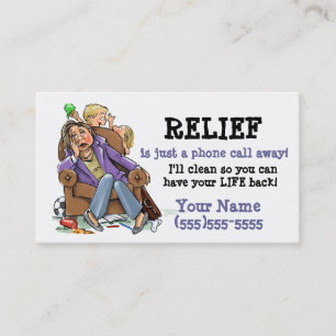 Hausreinigungsgeschäft card_2 visitenkarte