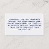 Hausreinigungsgeschäft card_2 visitenkarte (Rückseite)