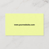 Hausreinigungskarte Visitenkarte (Rückseite)