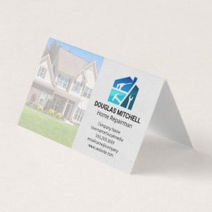 Hausrenovierungswerkzeuge Generalunternehmer Visitenkarten
