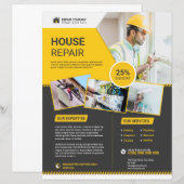 Hausreparaturservice Flyer Vorlage (Vorne/Hinten)