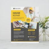 Hausreparaturservice Flyer Vorlage (Stehend Vorderseite)