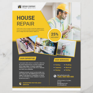 Hausreparaturservice Flyer Vorlage