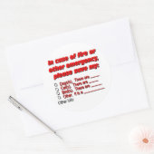 Hausrettung Runder Aufkleber (Umschlag)