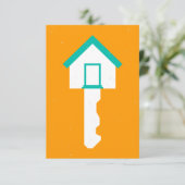 Hausschlüssel Einladung (Stehend Vorderseite)