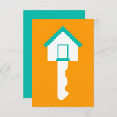 Hausschlüssel Einladung (Vorne/Hinten)