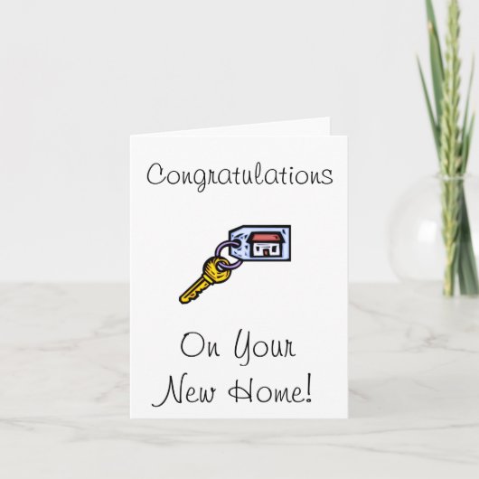 Hausschlüssel Karte (Vorderseite)