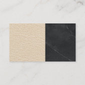 Hausschlüssel | Marmor | Leder Visitenkarte (Rückseite)
