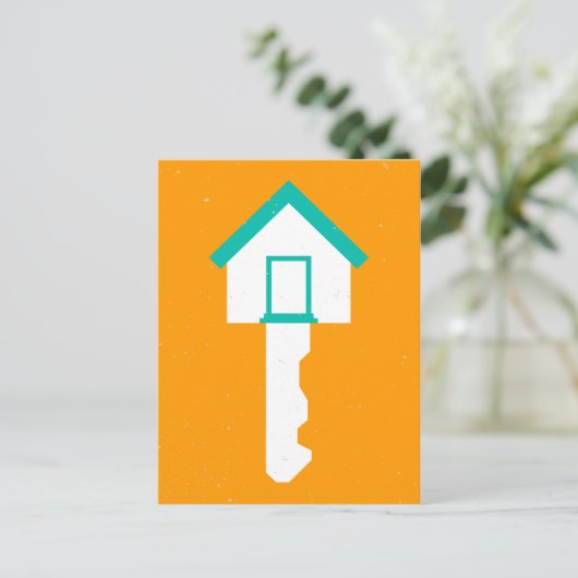 Hausschlüssel Postkarte (Stehend Vorderseite)