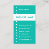 Hausschlüssel Visitenkarte (Rückseite)