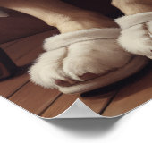 Hausschuhe, Kaffee- und Kauspielzeugbehörde Poster (Ecke)