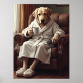 Hausschuhe, Kaffee- und Kauspielzeugbehörde Poster (Vorne)