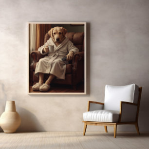 Hausschuhe, Kaffee- und Kauspielzeugbehörde Poster