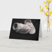 Hausschuhe Karte (Gelbe Blume)