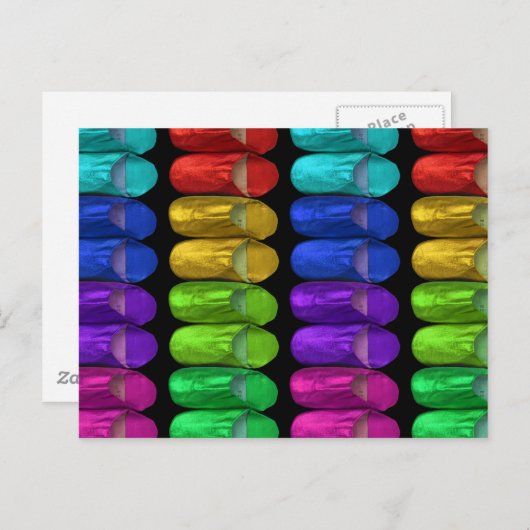 Hausschuhe Postkarte (Vorne/Hinten)