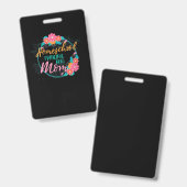 Hausschule für Frauen Mama Geschenk Funny Zuhause  Ausweis (Vorder- & Rückseite)