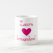 Hausschule für Liebe Rosa Kaffeetasse (Mittel)