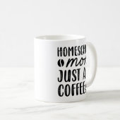 Hausschule Mama einfach Kaffee hinzufügen Kaffeetasse (VorderseiteRechts)