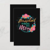 Hausschule Mama Geschenk Funny Zuhause School Schu RSVP Karte (Vorne/Hinten)