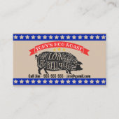 Hausschweine, geröstet, Teile von LKW-Schlachthöfe Visitenkarte (Vorderseite)