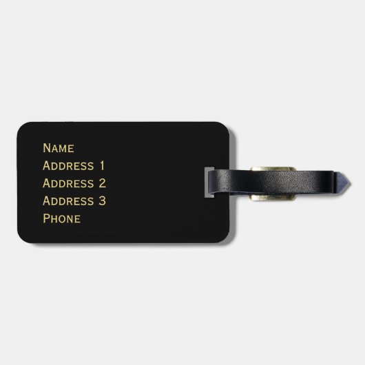 Hausse Goldstiers Gepäckanhänger (Rückseite horizontal)