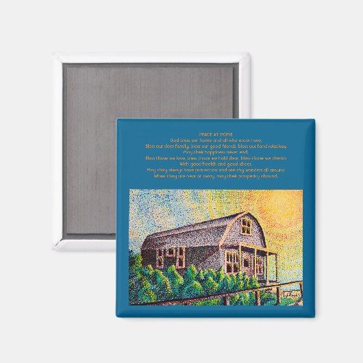 Haussegnen Magnet (Vorderseite/Rückseite)