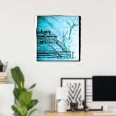 Hausskizze Poster (Heimbüro)