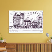 Haussmann Architecture | Rue de Sevres Leinwanddruck (Insitu (Wohnzimmer))