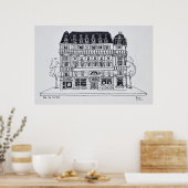 Haussmann Architecture | Rue du Louvre, Paris Poster (Küche)