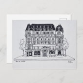 Haussmann Architecture | Rue du Louvre, Paris Postkarte (Vorne/Hinten)