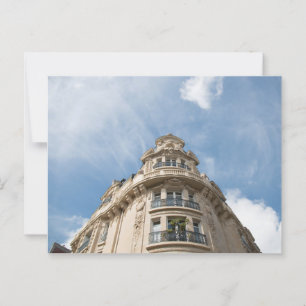 Haussmann Gebäude Corner, Paris Postkarte