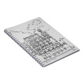 Haussmann-Gebäude| Rue de Rennes, Paris Notizblock (Rechte Seite)