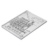 Haussmann-Gebäude| Rue de Rennes, Paris Notizblock (Linke Seite)