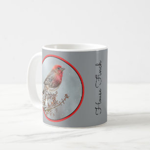 Haussperling im Schnee - Originalfotografie Kaffeetasse
