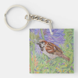 Haussperling Schlüsselanhänger