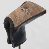 Haussperlinge in einem Frühlingsbusch Vogelbeobach Golf Headcover (3/4 Vorderseite)