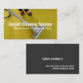 Hausteppichschläger Reinigung Haushaltshilfe Visitenkarte (Vorne/Hinten)