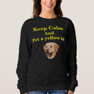Haustier A Gelbe Labrador 2 Sweatshirt