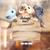 Haustier Adoption  Fensteraufkleber (Blatt 2)