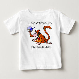 HAUSTIER-AFFE-KLEINKIND-T - SHIRT
