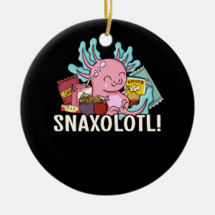 Haustier Axolotl Snaxolotl Niedlich Snacks Paläont Keramik Ornament