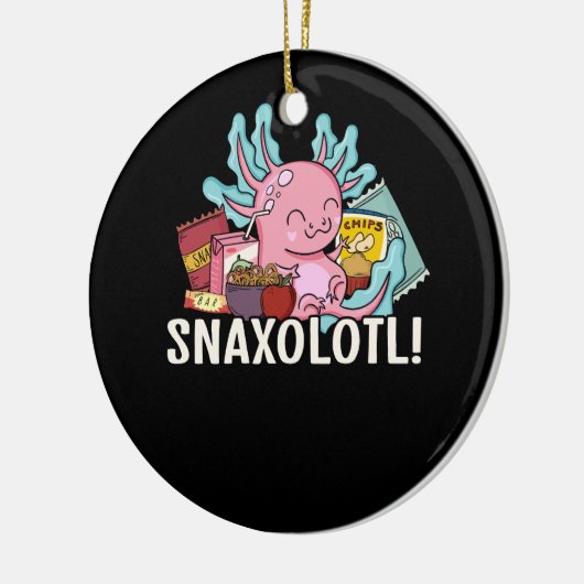 Haustier Axolotl Snaxolotl Niedlich Snacks Paläont Keramik Ornament (Links)