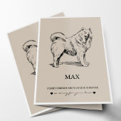 Haustier-Beileid kardiert | bester FreundSamoyed Karte