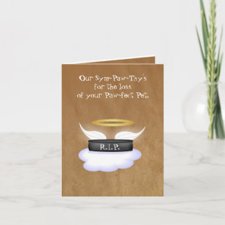 Haustier-Beileid Karte